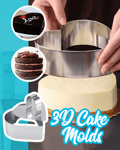 DIY 3D Round Cake Mold Set